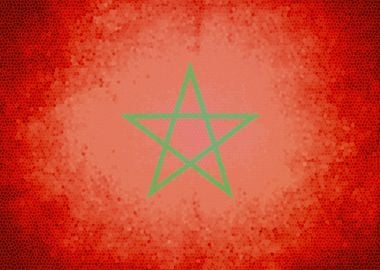 Morocco vintage flag