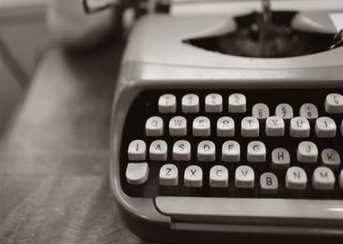 typewriter white