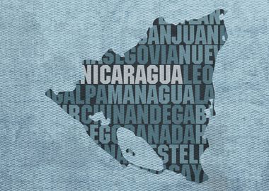 Nicaragua Country Word Map