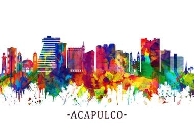 Acapulco Mexico Skyline