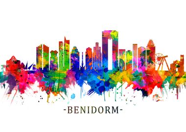 Benidorm Spain Skyline