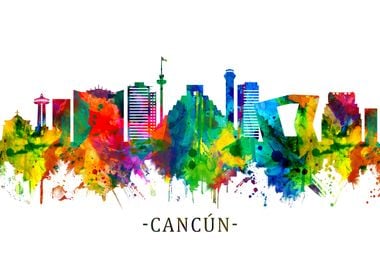 Cancun Mexico Skyline