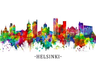 Helsinki Finland Skyline