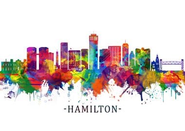 Hamilton Canada Skyline