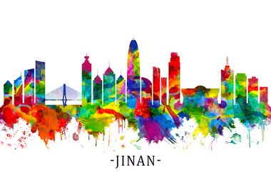 Jinan China Skyline