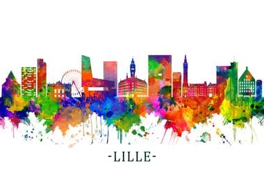 Lille France Skyline