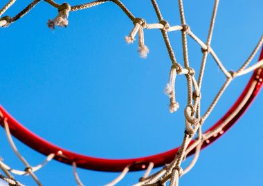 Basketball Rim Old Net