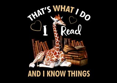 Giraffe  And Books