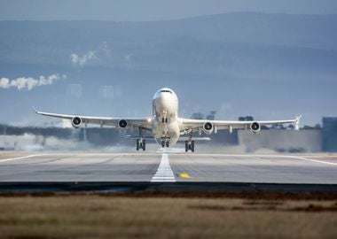 Airplane taking off