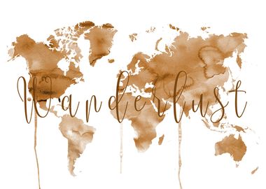 Watercolor World Map