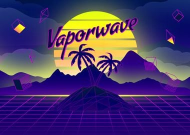 Vaporwave Sci-fi art