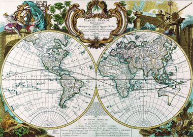 Mappe Monde 1744