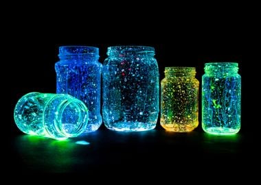 Chemlights in jars