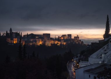 Alhambra at Sunset