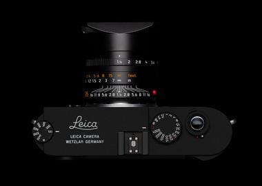 Leica camera with lens