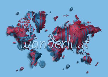 world map decor 3