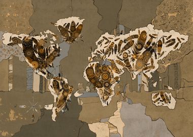 world map native art