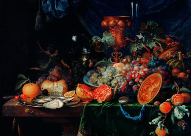 Fruits and oysters