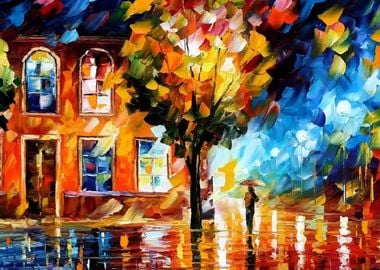 Street colorLeonid Afremov