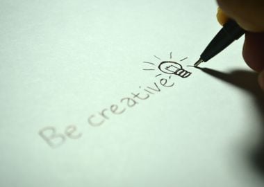 be creative text