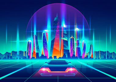 Synthwave Neon City