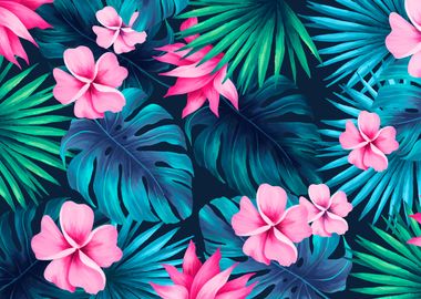 Tropical Floral Print