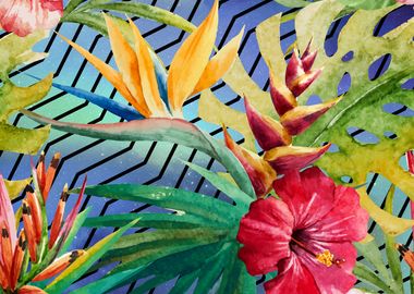 Tropical Space floral art