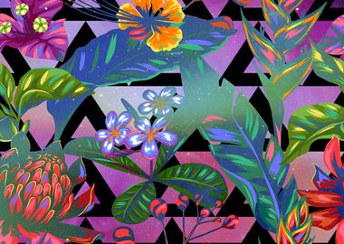 Tropical Space floral art