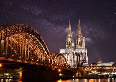 Cologne City Dom by Night