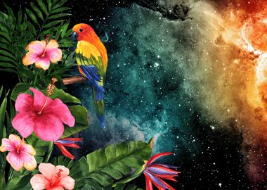 Tropical Space floral art