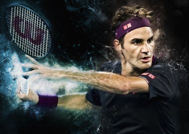 roger federer splash