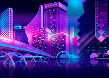 Synthwave Neon City