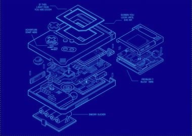 Retro Handheld Blueprint