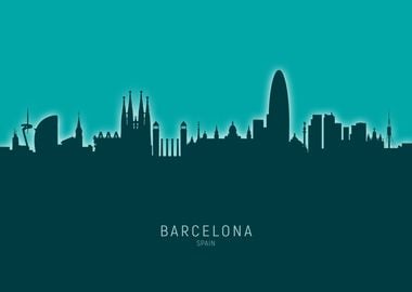 Barcelona Skyline Spain