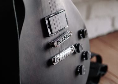 black guitar