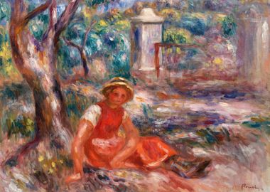 Girl at the Foot of a Tree