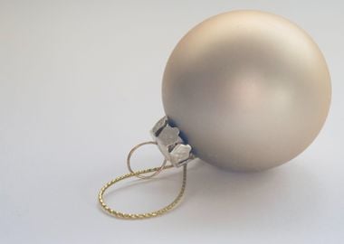 white bauble ball