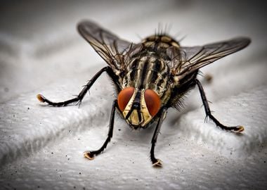 brown housefly