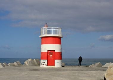 Lighttower in Nazare 03