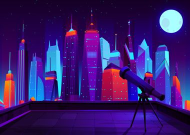 Vaporwave Neon City