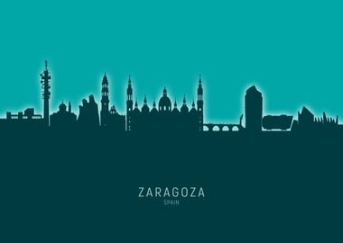 Zaragoza Skyline Spain