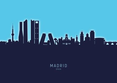 Madrid Skyline Spain