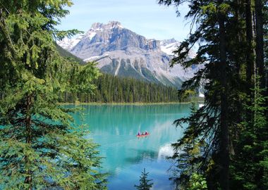 Lake on Mountains Canada