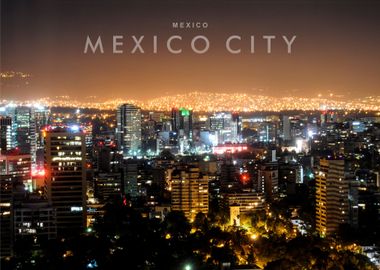 Mexico City night view