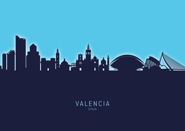 Valencia Skyline Spain