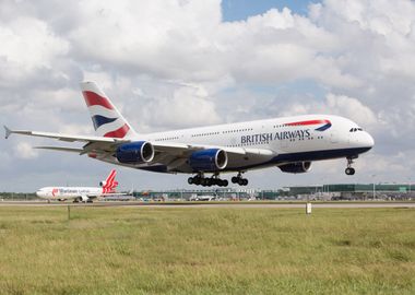 AIRBUS A380 airliner plane