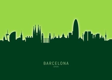 Barcelona Skyline Spain