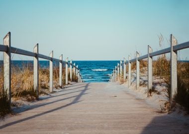 Wooden path to the Beach