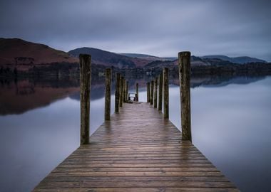 Wooden Bridge to the water