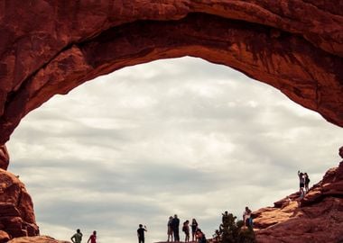 Arch over the people